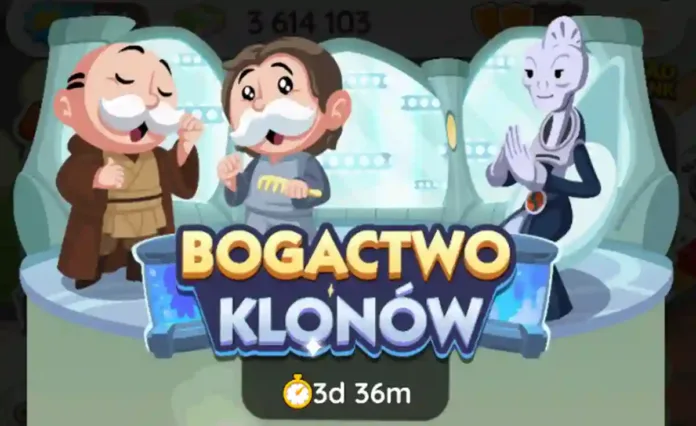 Wydarzenie Monopoly Go Bogactwo Klonow (lista nagród)